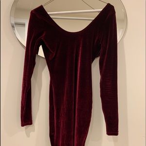 American Apparel Velvet Bodycon Dress